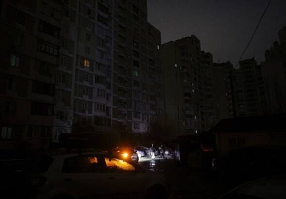 Power outages darken Kyiv following Russian shelling